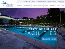 Tablet Screenshot of libertyathletic.net